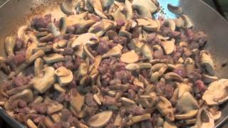 How to make Sausages bacon mushrooms pasta Recipe