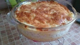 Картофельная запеканка с фаршем и сыром.(в духовке)Очень вкусная.
