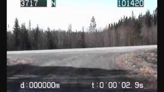 Civil polisbil jagar fortkörare