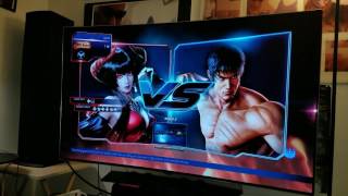 TEKKEN  7 PS4 Pro Unboxing & OLED C6P LG vs Samsung KS-8000 TV