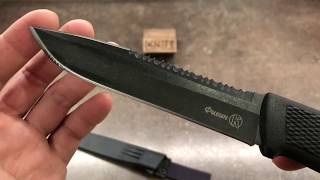 Нож "Филин" с серрейтором Stonewash от Кизляр