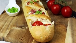 GEFÜLLTES Ei-Mozzarella-BAGUETTE