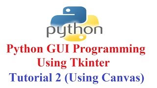 Python GUI Programming using Tkinter #2 (Display images and Shapes in canvas)