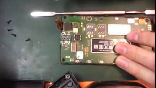 Ремонт Lumia 435 - пайка коннектора тачскрина