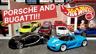 HOT WHEELS NEW BUGATTI CHIRON & PORSCHE 918 SPYDER!! *D CASE*
