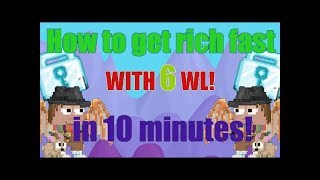 GROWTOPIA| HOW TO GET RICH FAST WITH 6 WL! 2DL A DAY!