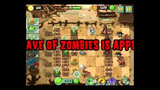 Plants vs Zombies 2 Wild West Level 22 with Mystery Gift