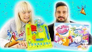 FAST VON DER KAMERA ERWISCHT! SCREWBALL SCRAMBLE | NINA & KAAN verlieren die Nerven bei CHALLENGE