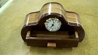 How to make a cherry and walnut bandsaw box with a clock