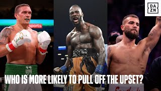 Usyk, Wilder, or Plant: Who Is More Likely To Pull Off The Upset?