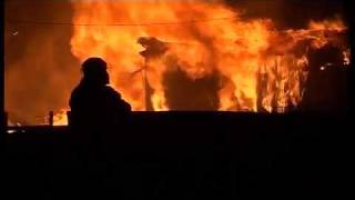 Пожар в Троицке на Гончарке 06.10.2011  2:30