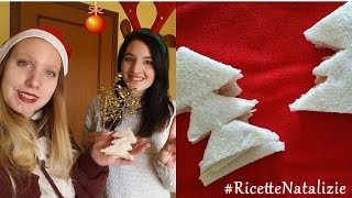 TRAMEZZINI A FORMA DI ALBERO DI NATALE w/ Gloria #RicetteNatalizie