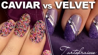 Nail art : tendance Velvet & Caviar manucure