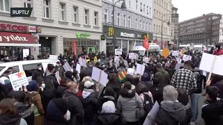 LIVE: Berlin Kurdish community march to demand freedom for PKK leader