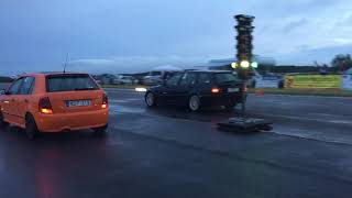 Skoda Fabia RS 1.9 TDI - crazy smoke TDI - ??? Drag race ??