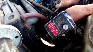 Настройка зажигания стробоскопом.  ВАЗ 2106