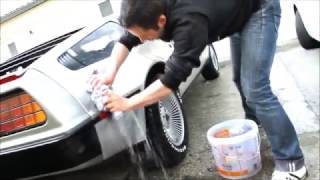 Delorean DMC 12 waschen für nur 50 Euro in Dresden, Angebot #deloreanwash, delorean mieten