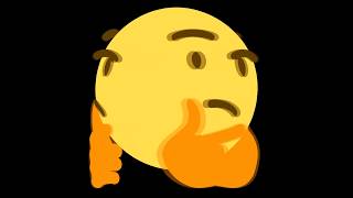 spinning thinking emoji greenscreen thingy (screen is not green it's black)