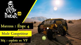 Dakar 18-Marcona Etape 4/Mode Compétiteur