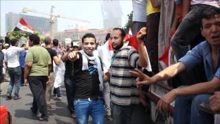 Mohamed Morsi Supporters celebrate in Tahrir square