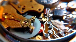 Часы Луч 3055 (электромеханические) / USSR watch Luch 3055 in macro