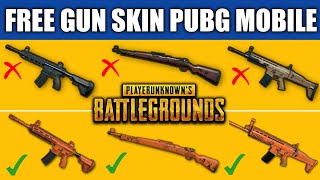 Pubg Mobile ! How To Get Free Gun Skins In Pubg Mobile Hindi