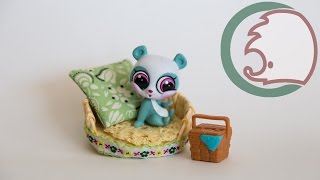 Как сделать лежанку для кукольных питомцев. How to make pet bed.