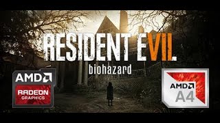 Resident Evil 7 Biohazard on AMD A4-9120 and Radeon R3 Graphics