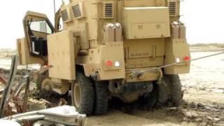 KBR TTM Recovery (Cedar II), Recovering a Mired MRAP With an EMPL Wrecker. OIF 09-10.