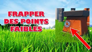 Fortnite Défis : Frapper 5 points faibles d'affilé en collectant des matériaux