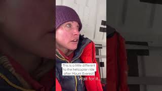 Flying back to safety #mounteverest