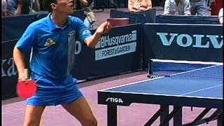 Как Waldner подает подачу