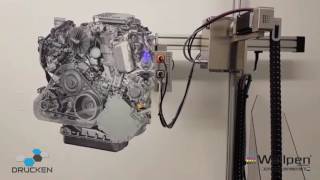 The Wallpen E01 Printing a Engine Block