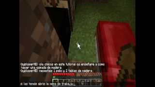 tutorial de como hacer una espada de madera en minecraft
