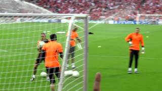 Cech training before the match at Champion League Final
