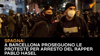 #Spagna: a #Barcellona proseguono le proteste per arresto del rapper Pablo #Hasel