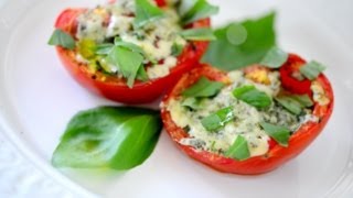 Запеченные помидоры - простой рецепт очень вкусной закуски из помидоров - готовим дома