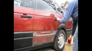 Passat B3 90г.в - первое снятие наружного пластика!