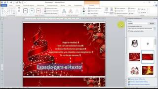 Tarjeta navidad, combinar correspondencia.