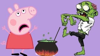 На  Пеппу напали ЗОМБИ!!!! Фреди страшилки! Новые серии Свинка пеппа 2016