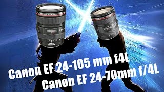 Canon EF 24-105 mm f/4L IS  vs  Canon EF 24-70 mm f/4L IS