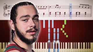 SUNFLOWER (Post Malone, Swae Lee) - SPIDER-MAN - Piano Tutorial + SHEETS