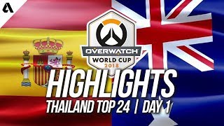 Australia vs Spain | Overwatch World Cup 2018 Thailand Qualifier Day 1