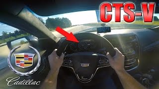 BRUTAL!!! 2016 Cadillac CTS-V (0-315 km/h) POV- Autobahn Acceleration TEST ✔