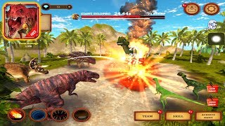 Dinosaur Fighting Game: T-Rex Adventure Simulator Kill Giant Dilopho - IOS Gameplay