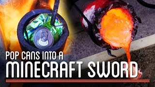 Minecraft Sword from Soda Cans: Metal Casting 101