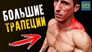 Как Накачать Большие Трапеции (НЕ ДЛЯ СЛАБОНЕРВНЫХ - ТОП-6 УПРАЖНЕНИЙ!)