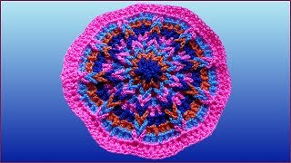 Узор косичка. Косичка крючком. Из воздушных петель. Вязание коврика. Узор крючком. (Pattern pigtail)