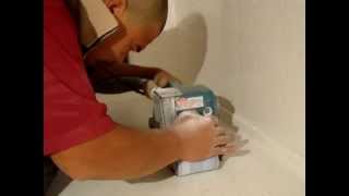 靜音廚具的專家~盛騰廚櫃 流理台廚櫃人造石研磨 安裝過程! 聲音可調小!