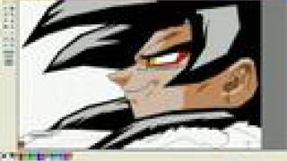 Drawing Goku ssj4 in MS Paint